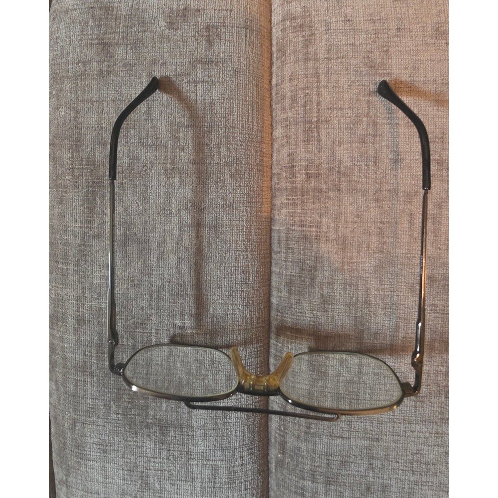 Silver Aviator Eyeglass Frames Double Bridge Vintage Style - Picture 2 of 2